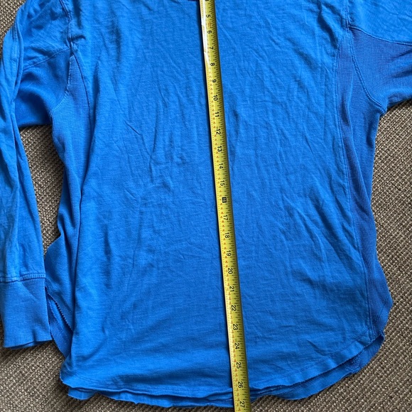 Aerie Blue Long Sleeve Boyfriend Tee Size XS - Picture 7 of 7